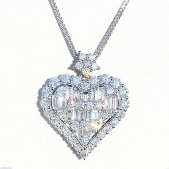 NEW 925 Sterling Silver Heart Necklace - Picture 4 of 5